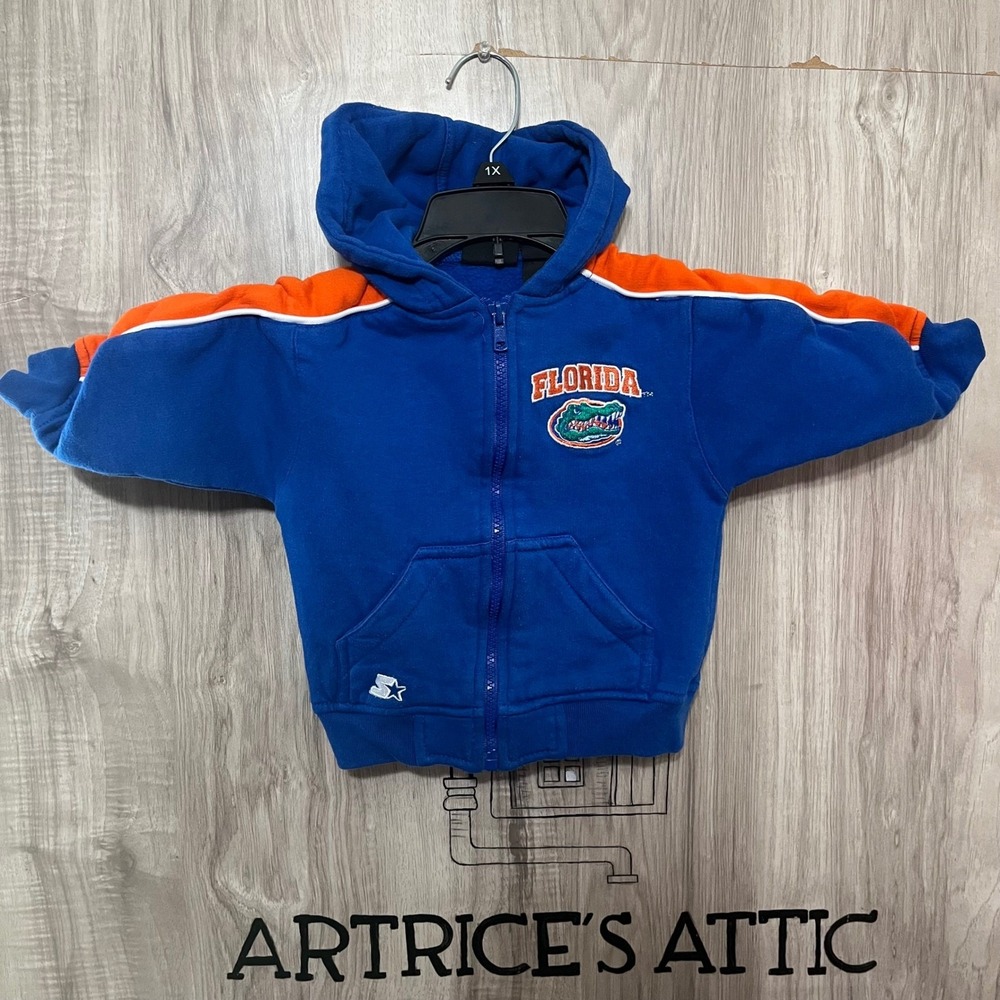 Starter Florida Gators Toddler 24 Months 2T Full Zip Hoodie NCAA Hooded Jacket